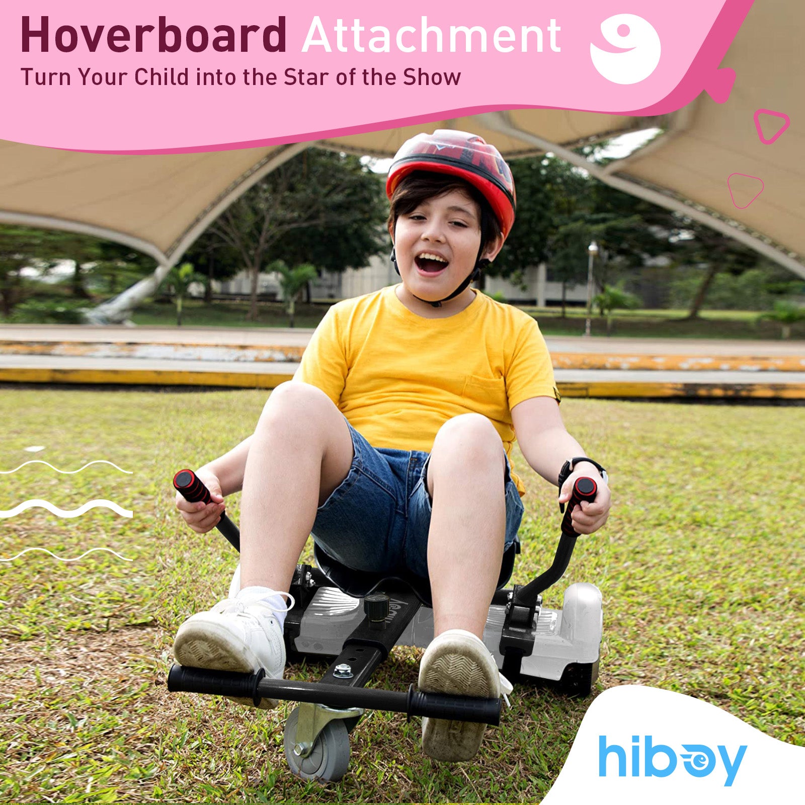 hiboy-hc-01-si-ge-kart-hoverboard-rose-graffiti-enfant-adulte image 2