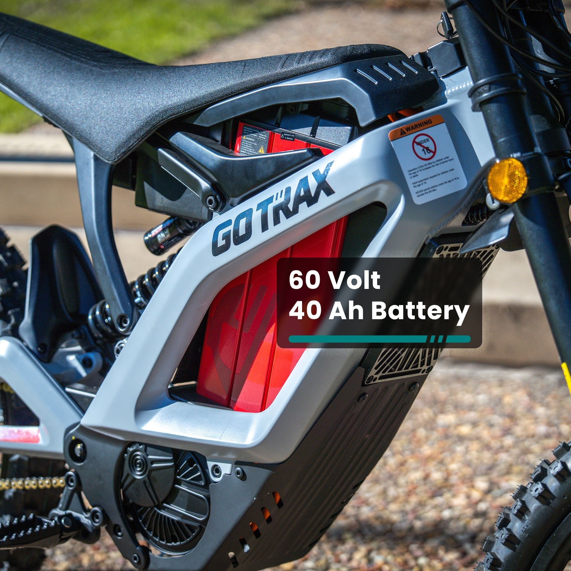 gotrax-k2-moto-cross-lectrique-rouge-tout-terrain image 7