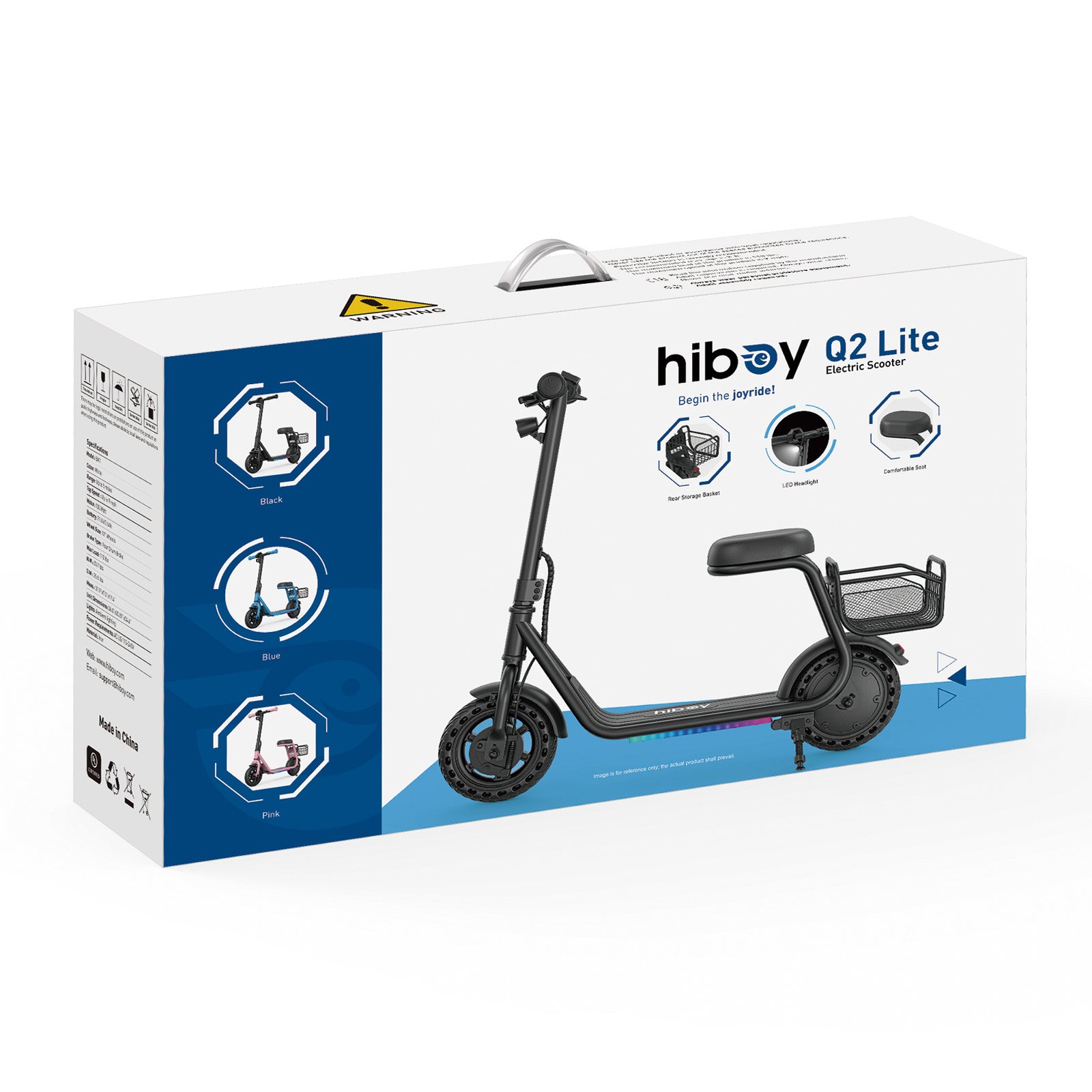 hiboy-q2-lite-trottinette-lectrique-enfant-5-8-ans-bleue image 2