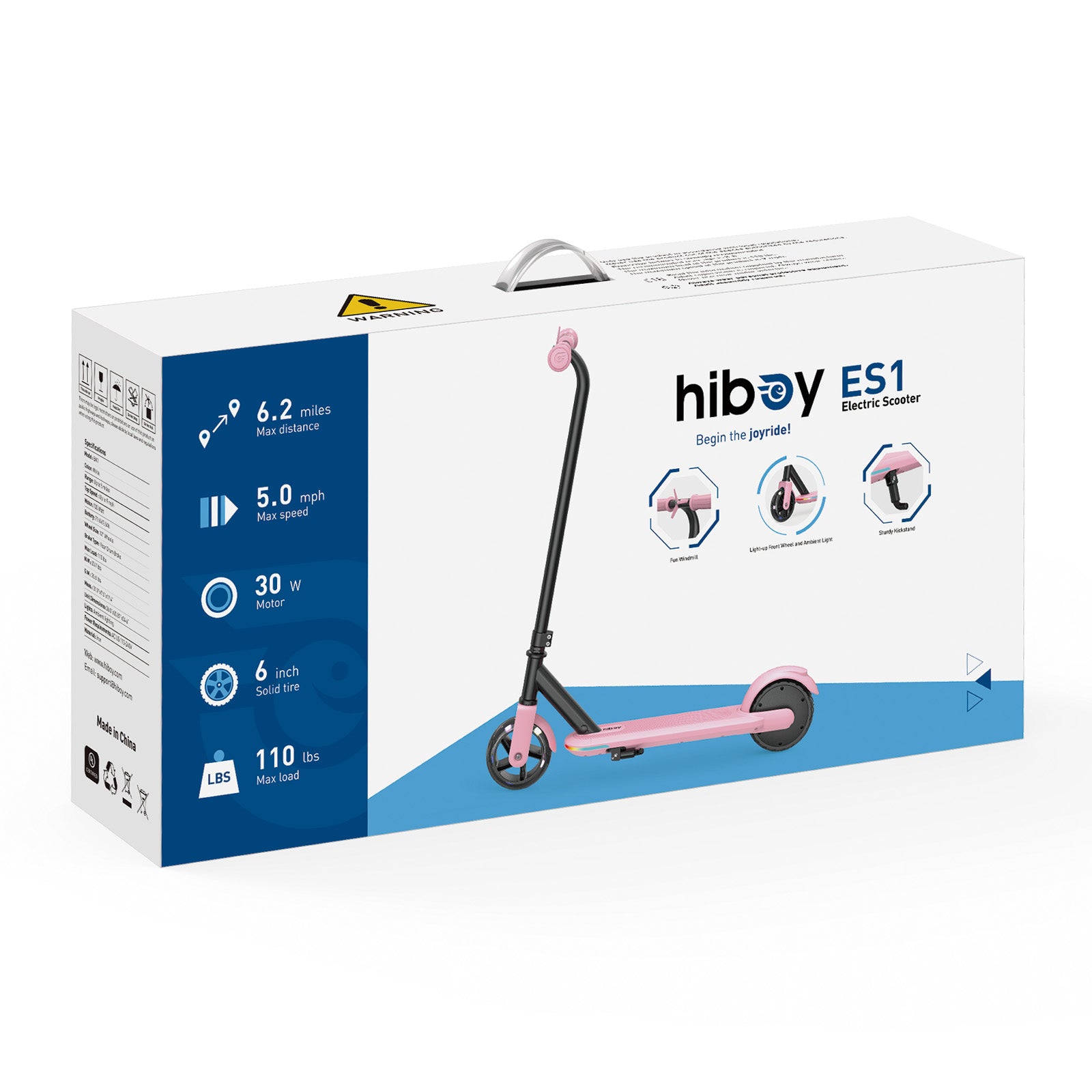 hiboy-es1-trottinette-lectrique-enfant-4-10-ans-roues-led-noir image 4