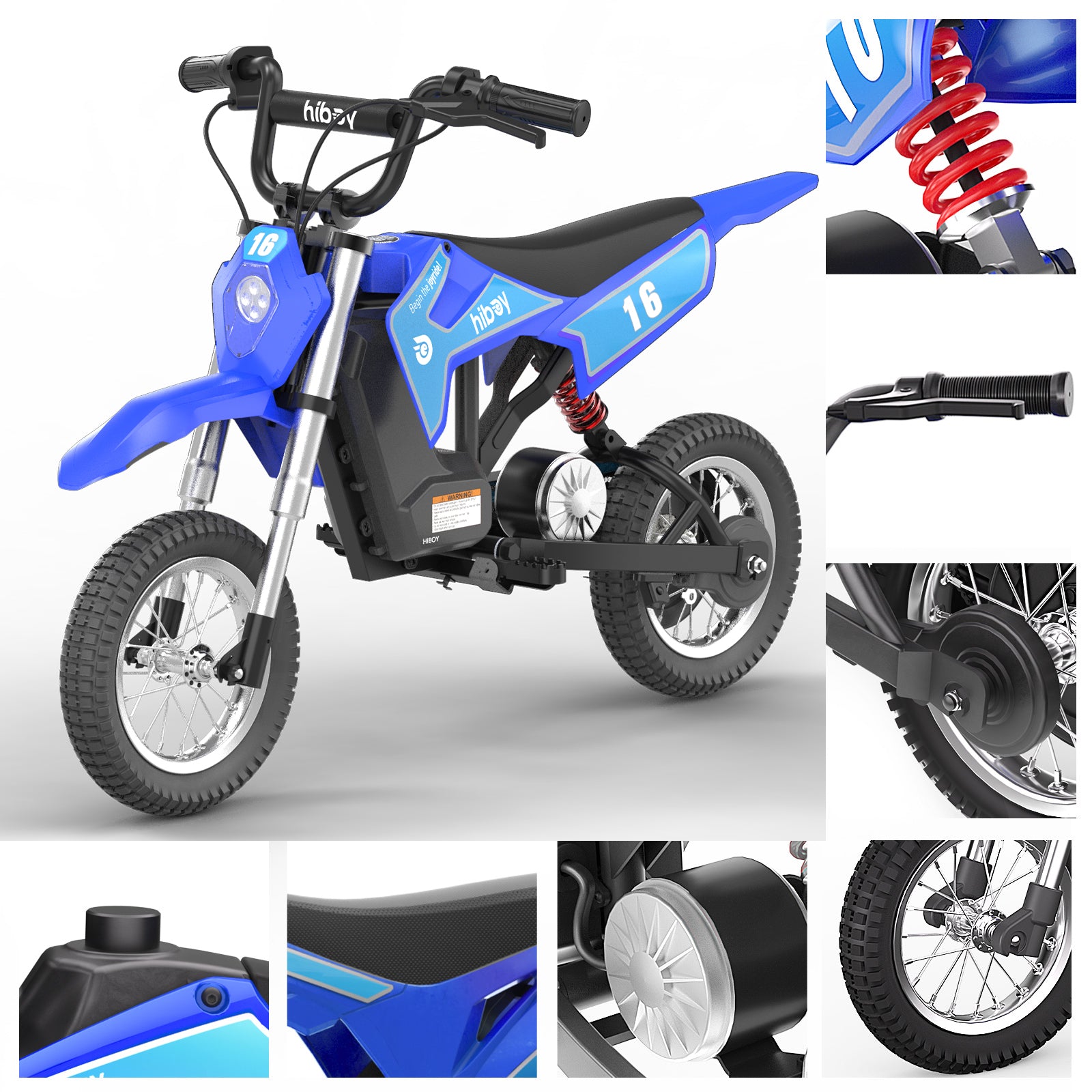 hiboy-dk1-moto-cross-lectrique-enfant-rouge-3-vitesses image 8
