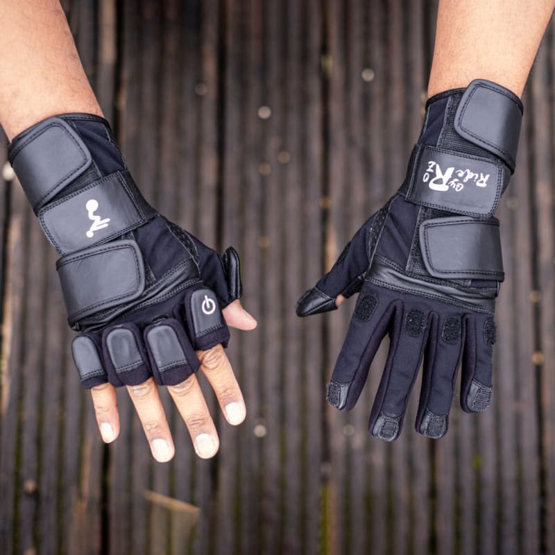 gyroriderz-t-gants-moto-cuir-noir-classic image 1