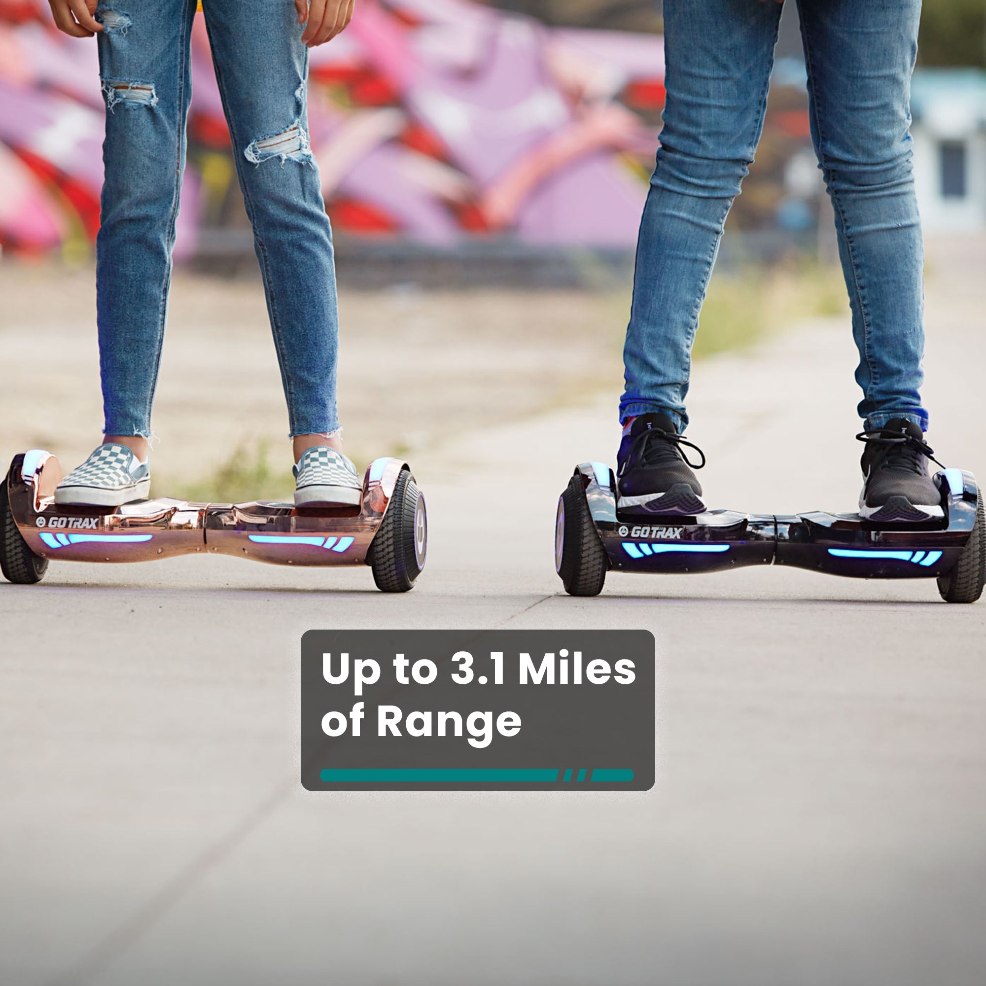 gotrax-glide-chrome-hoverboard-6-5-rainbow-bluetooth image 6