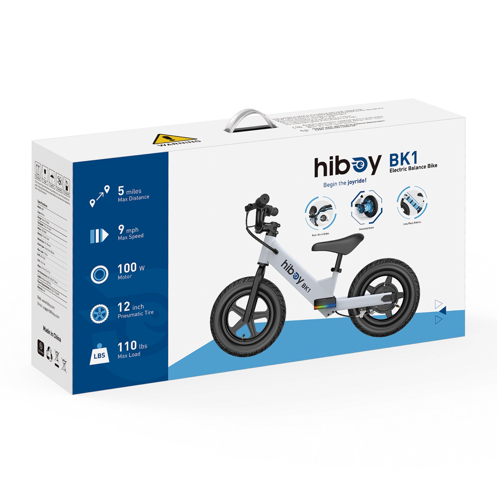 hiboy-bk1-draisienne-lectrique-enfant-noir-2-5-ans image 8