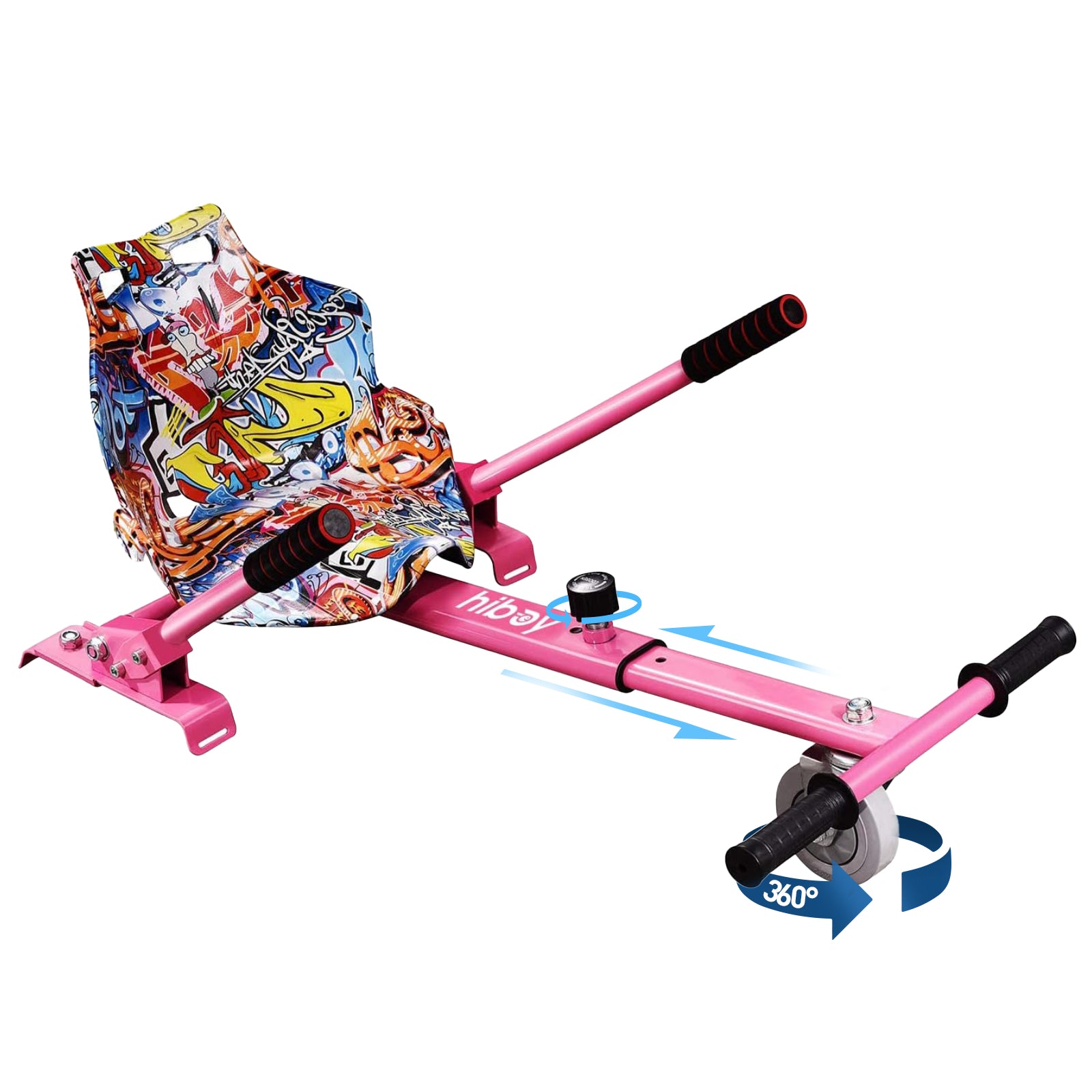 hiboy-hc-01-si-ge-kart-hoverboard-rose-graffiti-enfant-adulte image 1