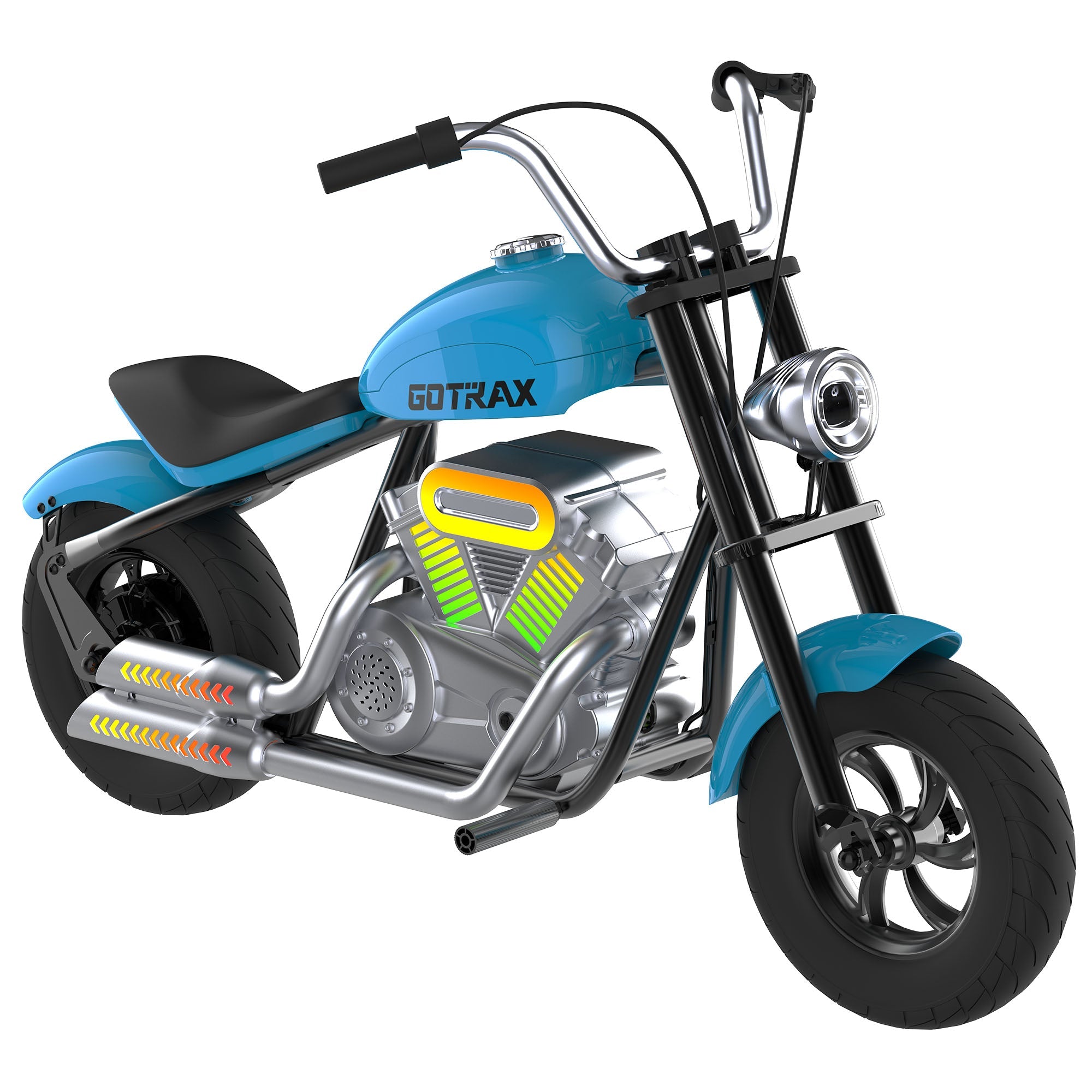 gotrax-mk2-mini-moto-lectrique-enfant-250w-bleu-rose image 5