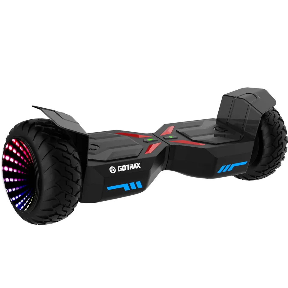 gotrax-e5-hoverboard-8-pouces-led-tout-terrain-noir image 1