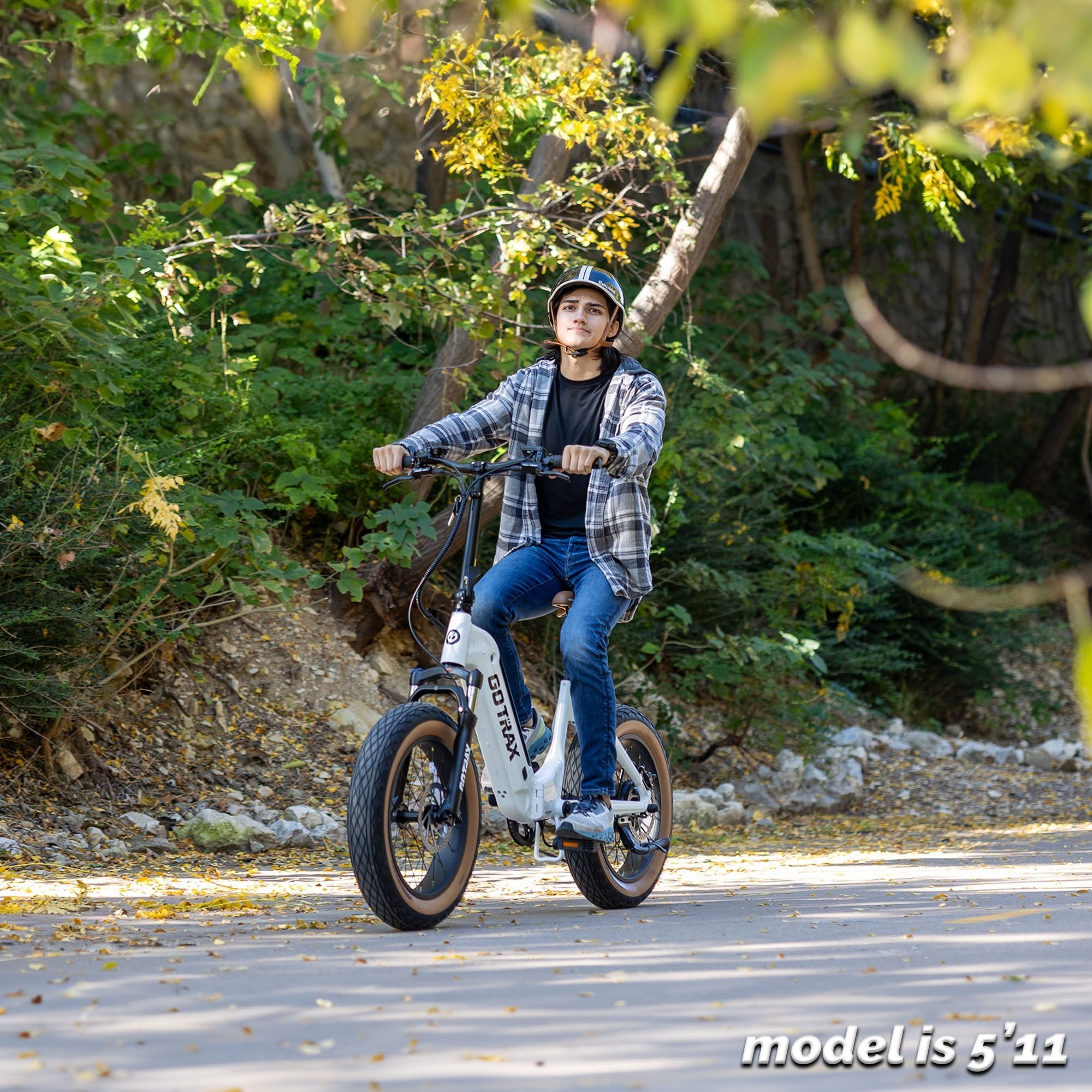 gotrax-f5-v-lo-lectrique-pliant-fat-tire-cuir image 2