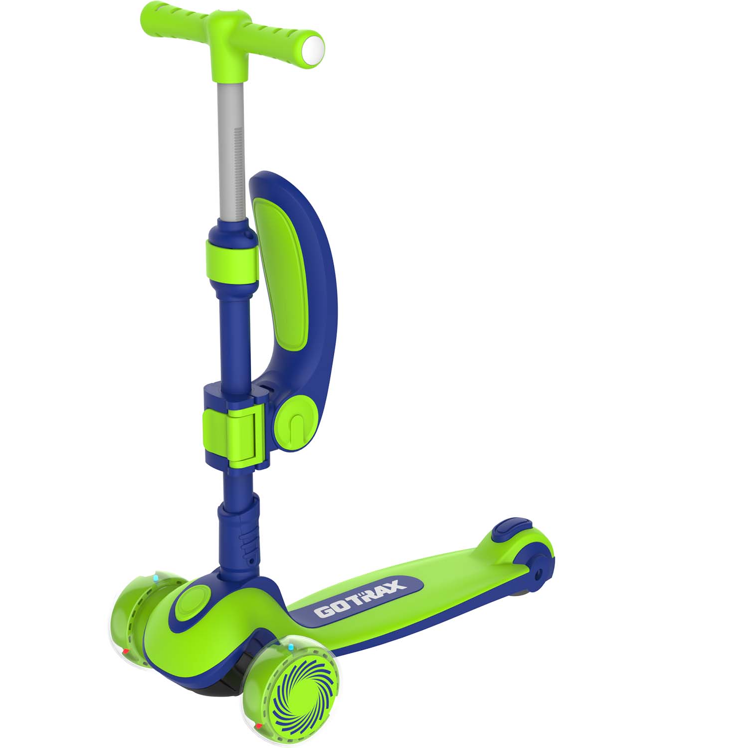 gotrax-ks2-trottinette-enfant-2-en-1-avec-selle-verte image 2