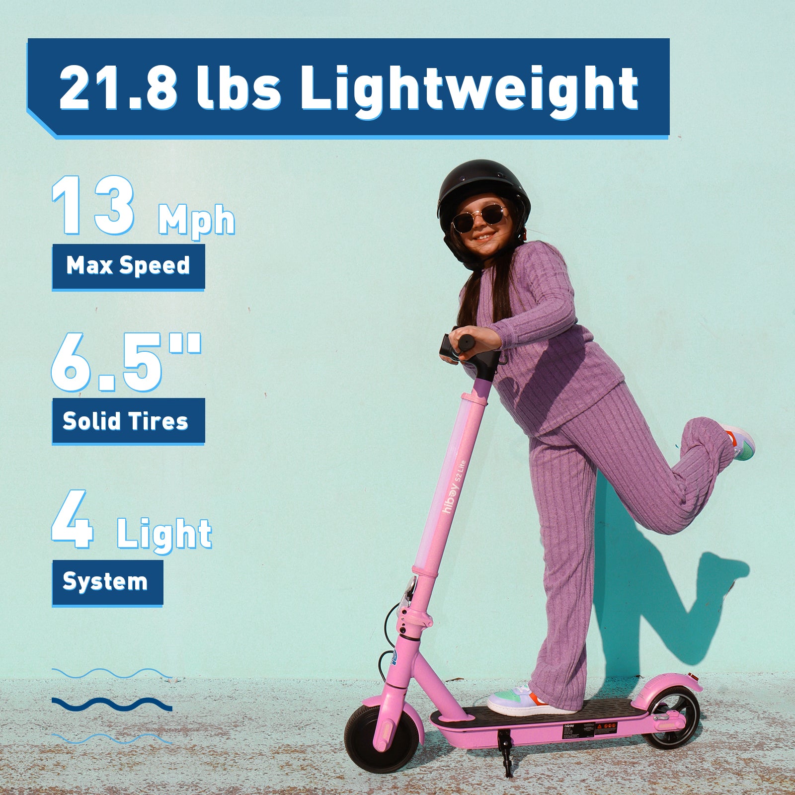 hiboy-s2-lite-trottinette-lectrique-ado-rose-21-km-h image 4