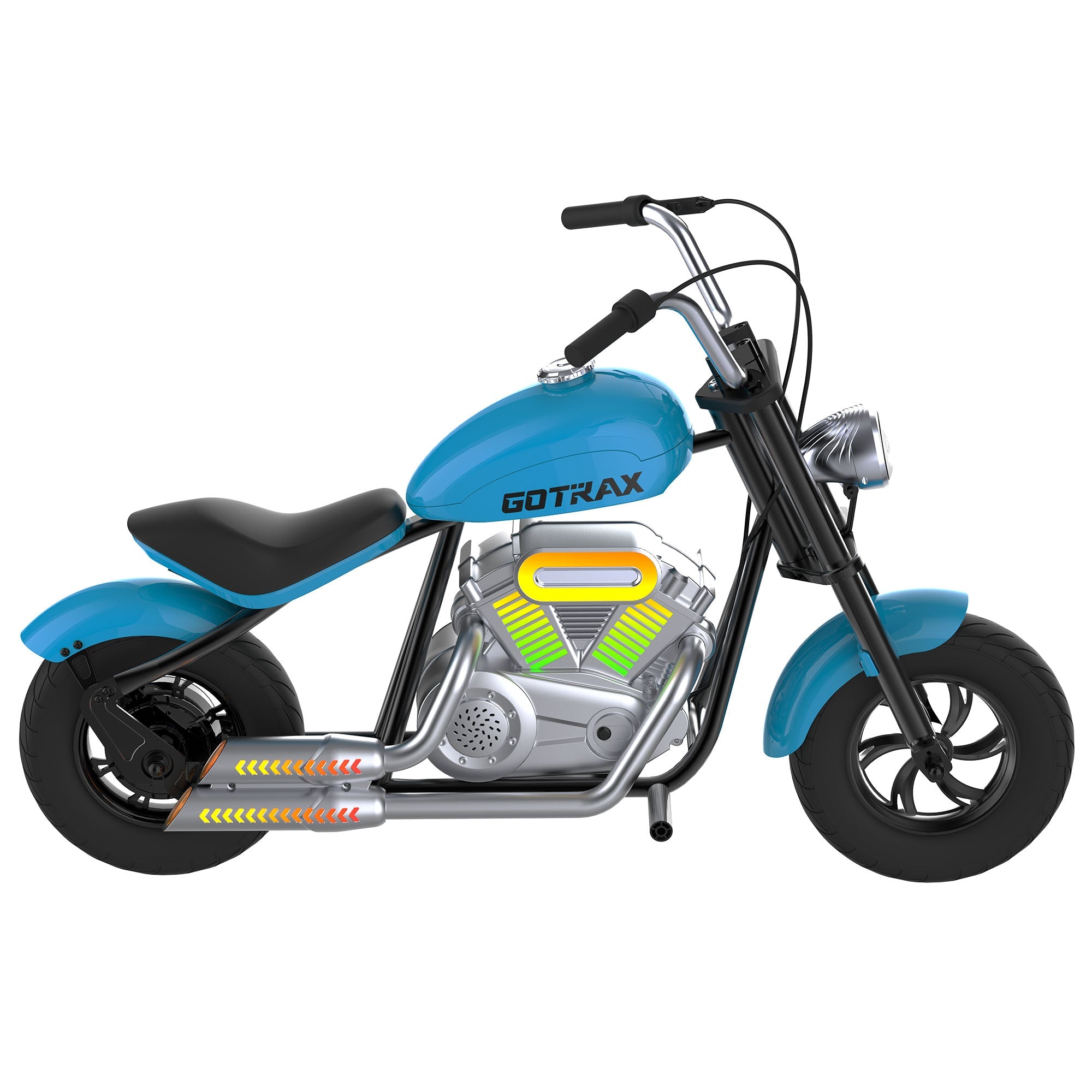 gotrax-mk2-mini-moto-lectrique-enfant-250w-bleu-rose image 7