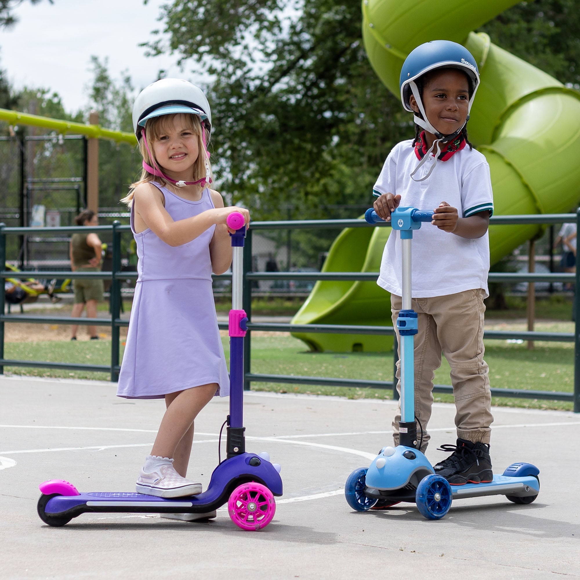 gotrax-sk1-trottinette-lectrique-enfant-3-roues-led image 4