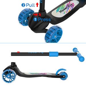 gotrax-kh1-trottinette-enfant-3-roues-bleu image 3