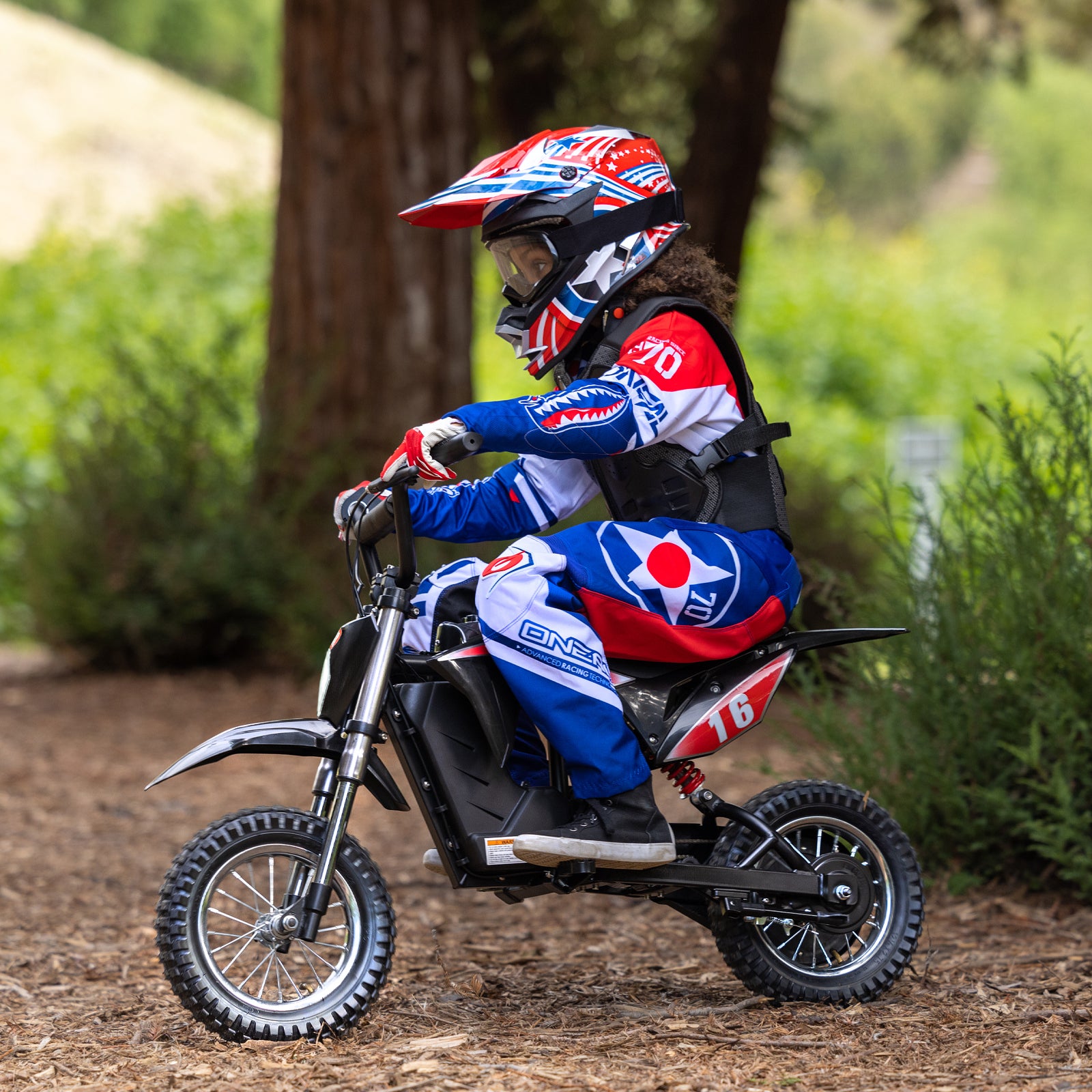 hiboy-dk1-moto-cross-lectrique-enfant-rouge-3-vitesses image 3
