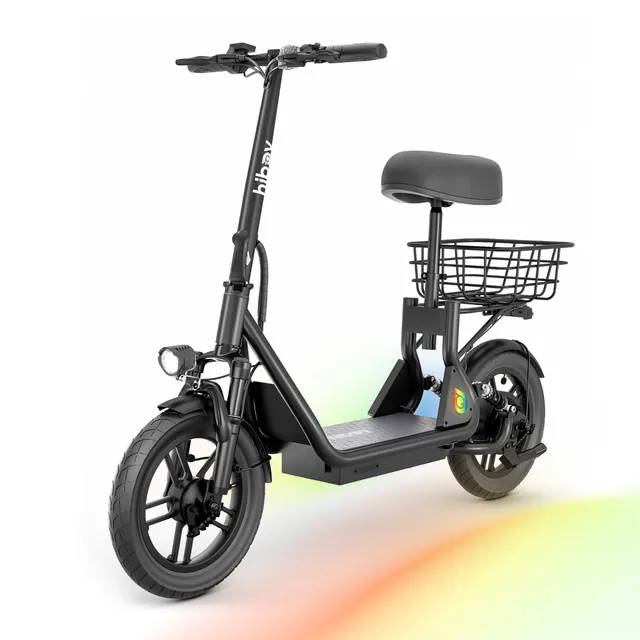 hiboy-q2-trottinette-lectrique-avec-selle-noir-adulte image 1