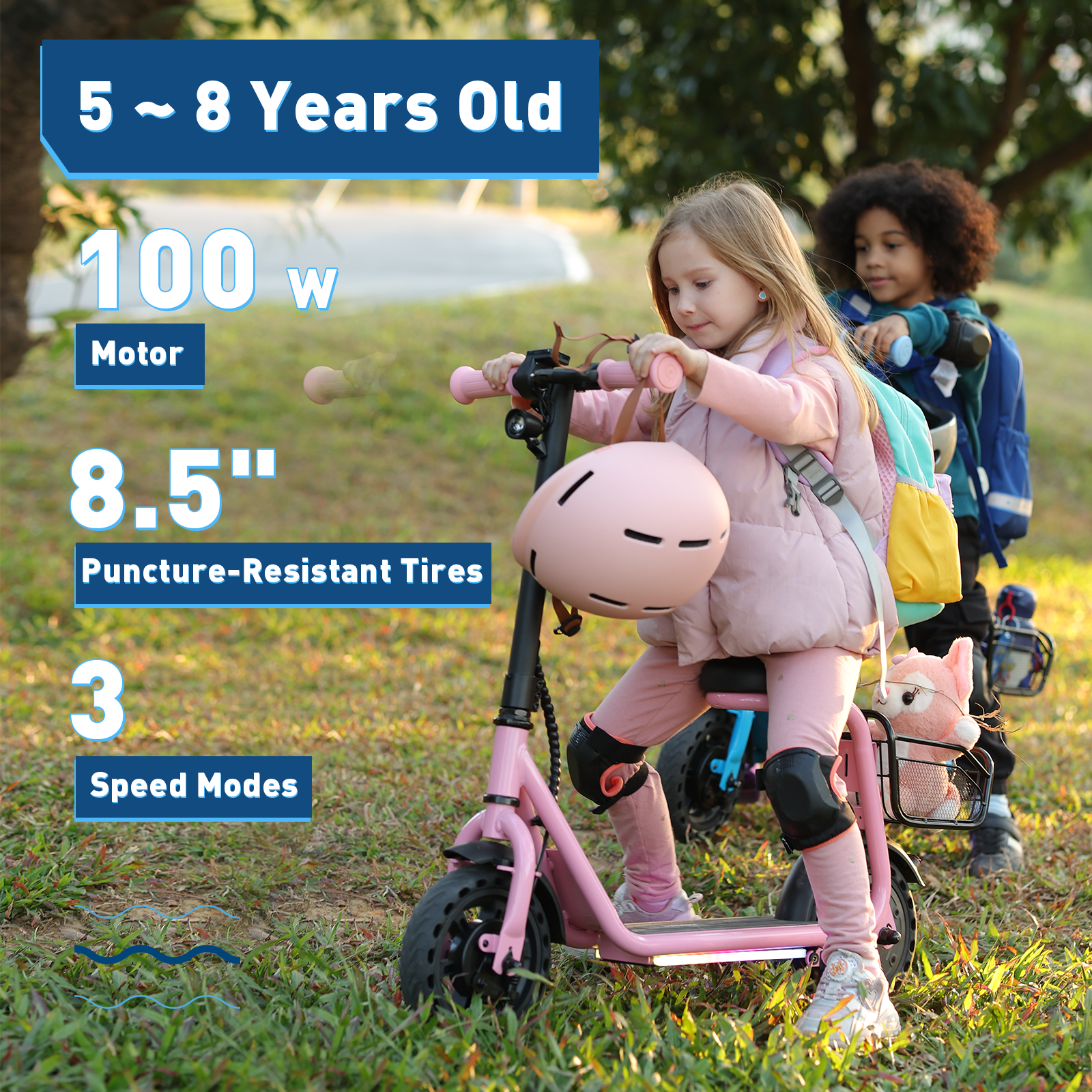 hiboy-q2-lite-trottinette-lectrique-enfant-noir-5-8-ans image 2