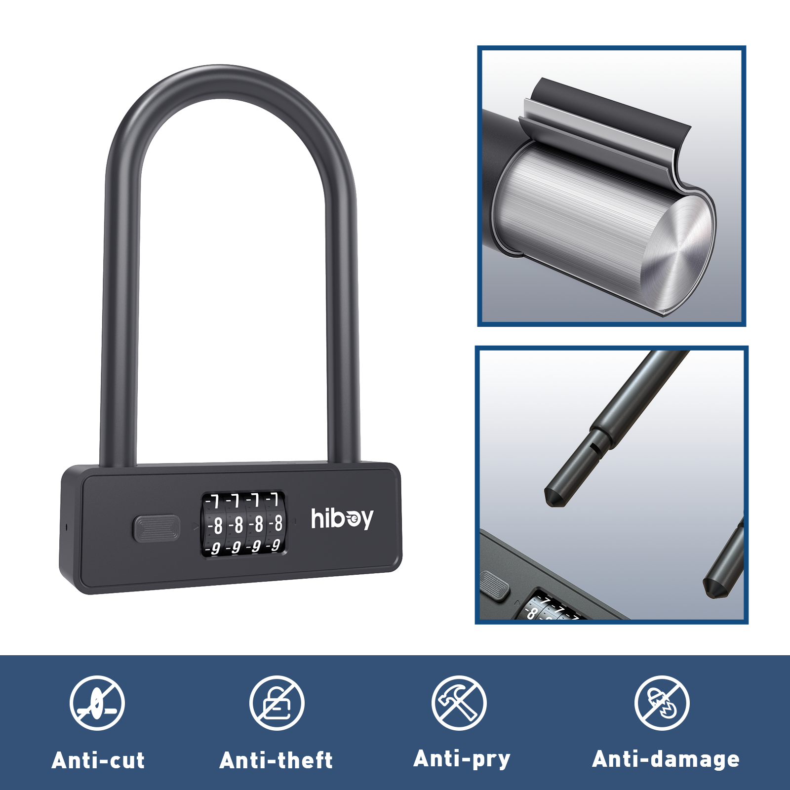hiboy-combination-u-lock-antivol-u-code-4-chiffres image 4