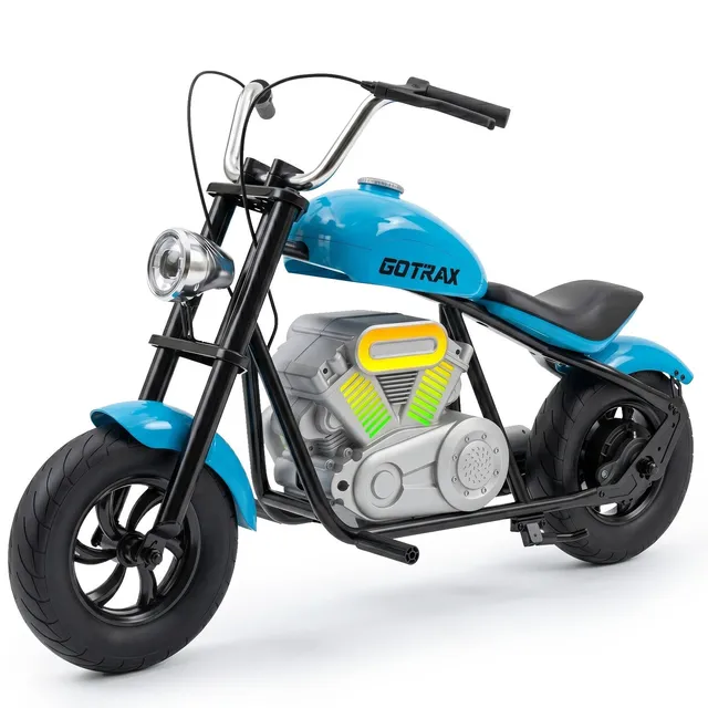 gotrax-mk2-mini-moto-lectrique-enfant-250w-bleu-rose image 1